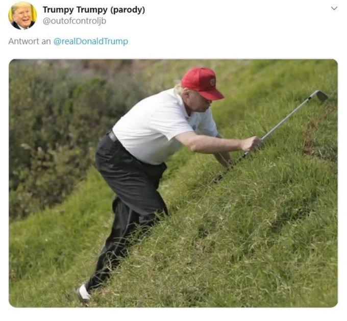 Zahlreiche Kommentare machten darauf aufmerksam, dass es viele weniger ästhetische Fotos von Trump gibt. donald trump