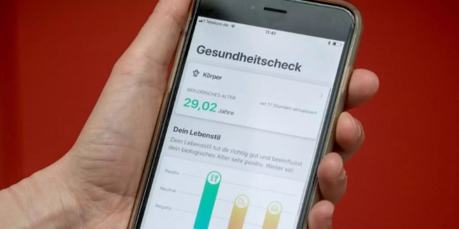 Gesundheits-App auf dem Smartphone