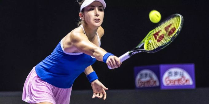 Belinda Bencic an den WTA Finals. Belinda Bencic