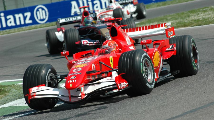 Michael Schumacher im 248 F1 beim freien Training 2006 in Imola