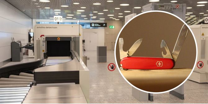 Flughafen Zürich Sackmesser