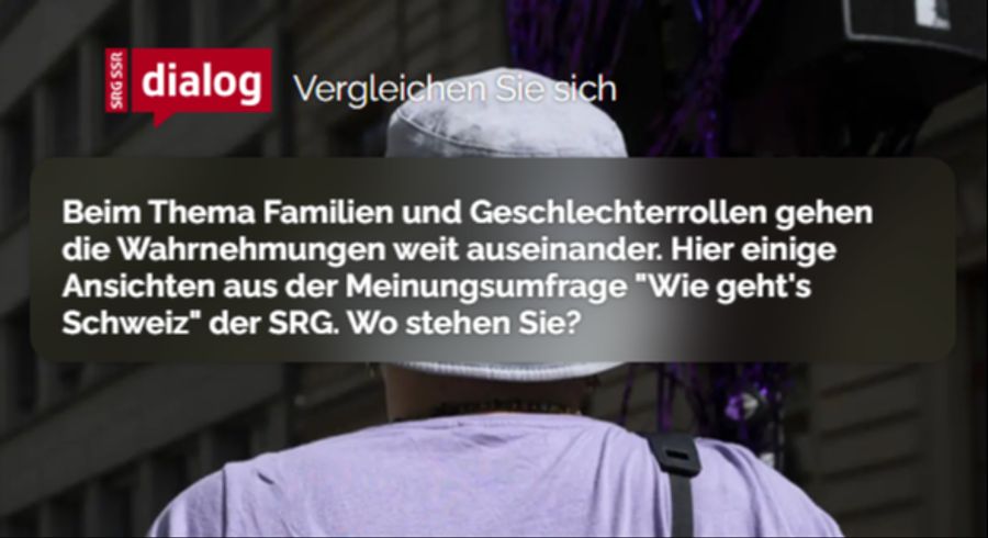 Nach der Kritik hat die SRG in der Umfrage einleitende Worte hinzugefügt.