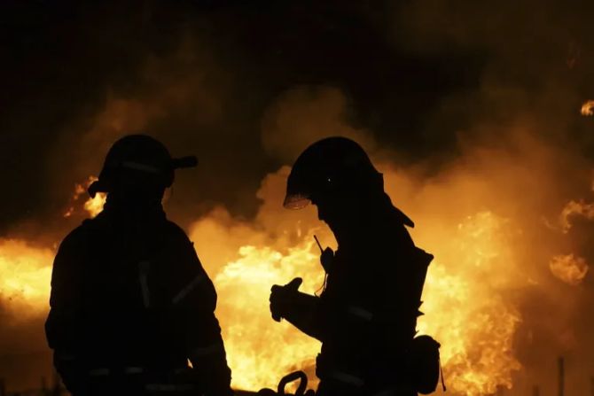 Feuer Brand Feuerwehrleute