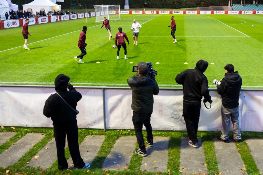 Die Schweizer Nati trainiert in Lausanne.
