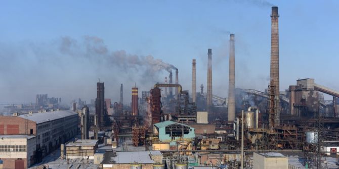 Kraftwerk Winter Russland Ukraine