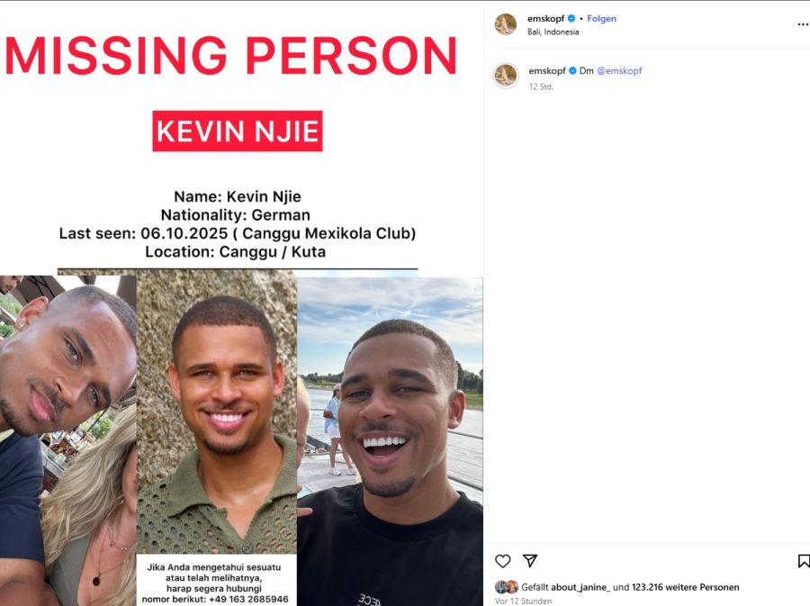 vermisst Kevin Njie