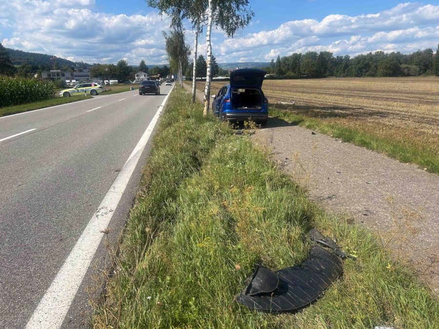 Der Fahrer blieb unverletzt.