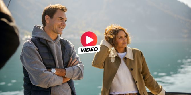 Roger Federer und Halle Berry