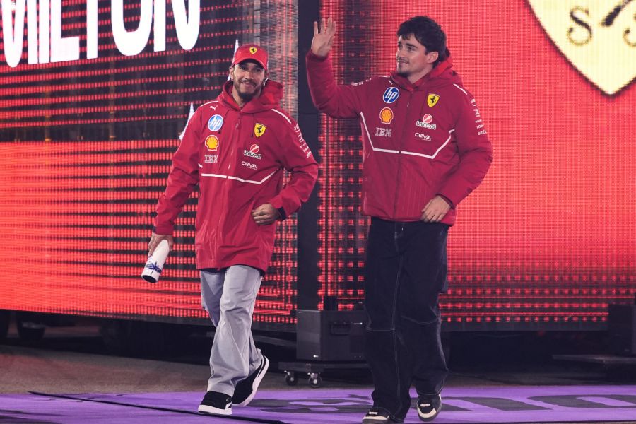 Hamilton Leclerc Ferrari