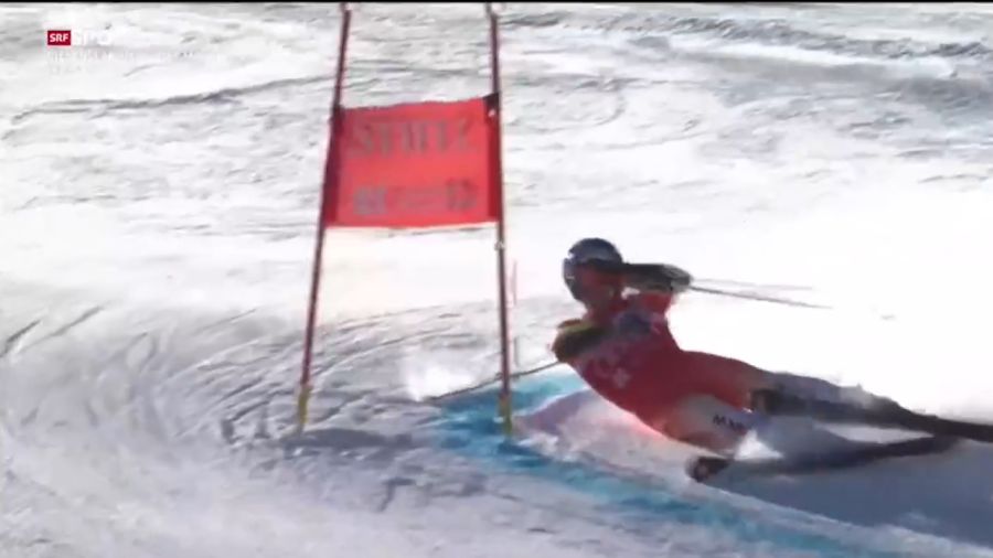 Marco Odermatt rutschte beim Riesenslalom in Copper Mountain weg und schied aus.