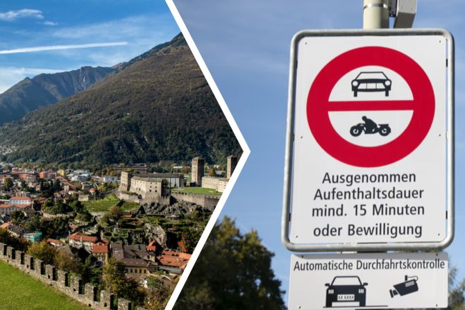Automatische Durchfahrtskontrolle Tessin