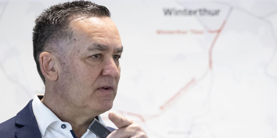 Bruno Studer, Gesamtprojektleiter Mehrspur Zürich-Winterthur bei den SBB, präsentierte am Dienstag das Projekt.