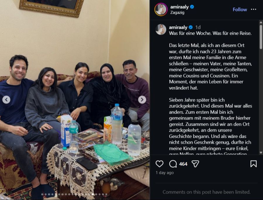 Die Söhne aus der Ex-Beziehung mit Oliver Pocher (48) seien die «Enkel, Neffen, nächste Generation» ihrer Ägypten-Familie.