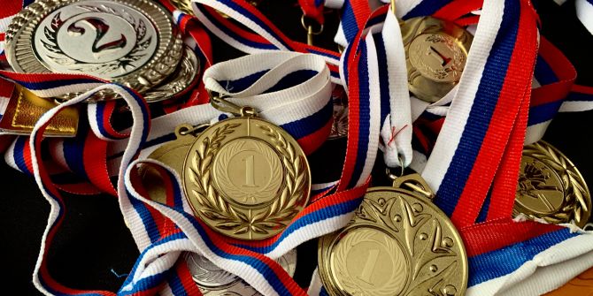 Sport Medaille Auszeichnung Prämie