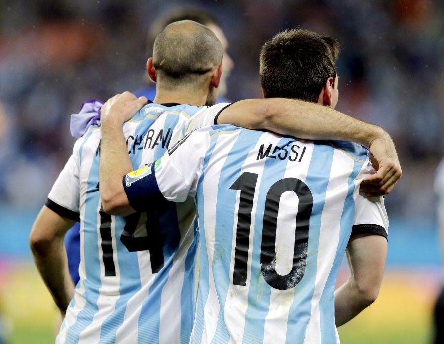 Javier Mascherano Lionel Messi