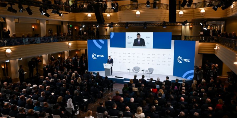 US-Außenminister Marco Rubio spricht bei der Münchner Sicherheitskonferenz. Foto: Sven Hoppe/dpa