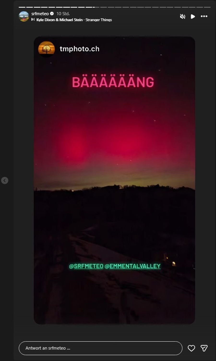 Und gleich noch einmal ein Bild aus dem Emmental.