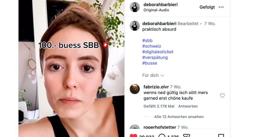 Instagram Screenshot Deborah Barbieri