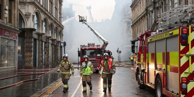 Glasgow Brand Feuerwehr