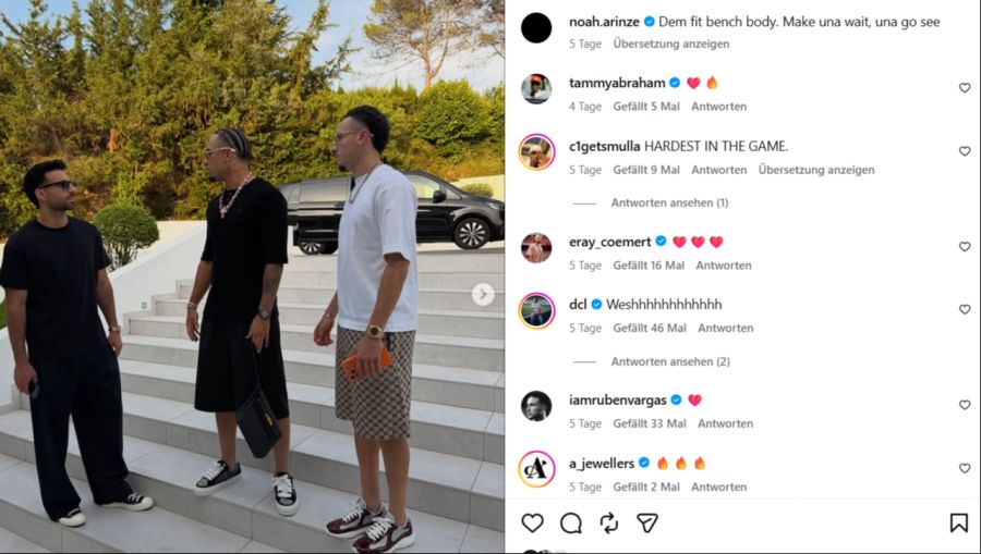 Was Cömert, Okafor und Vargas hier wohl zu besprechen haben?