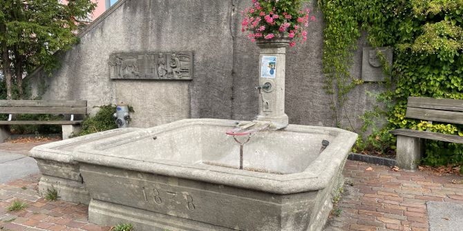 Brunnen abgestellt