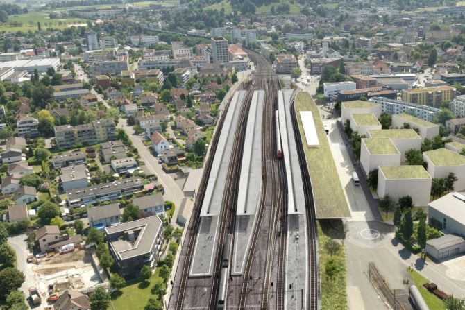 Bahnhof Lenzburg verliert einen Grossteil der Park+Rail-Plätze