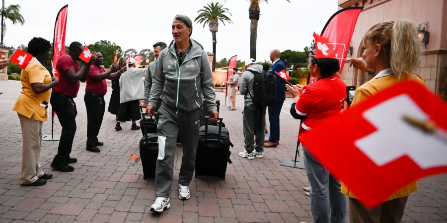 Nati-Trainer Murat Yakin bei der Ankunft im Hotel in San Diego.