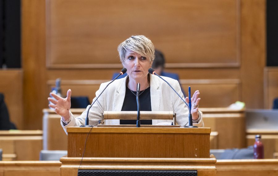 Auch die zukünftige Parlamentschefin, Béatrice Wertli, war beim Info-Event dabei.
