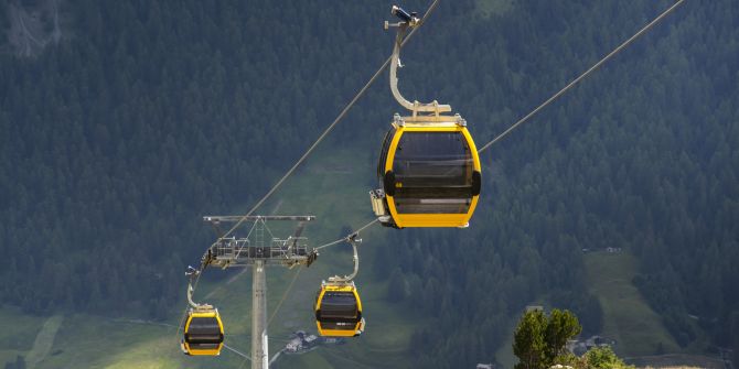 Seilbahn Gondel Berge Schweiz