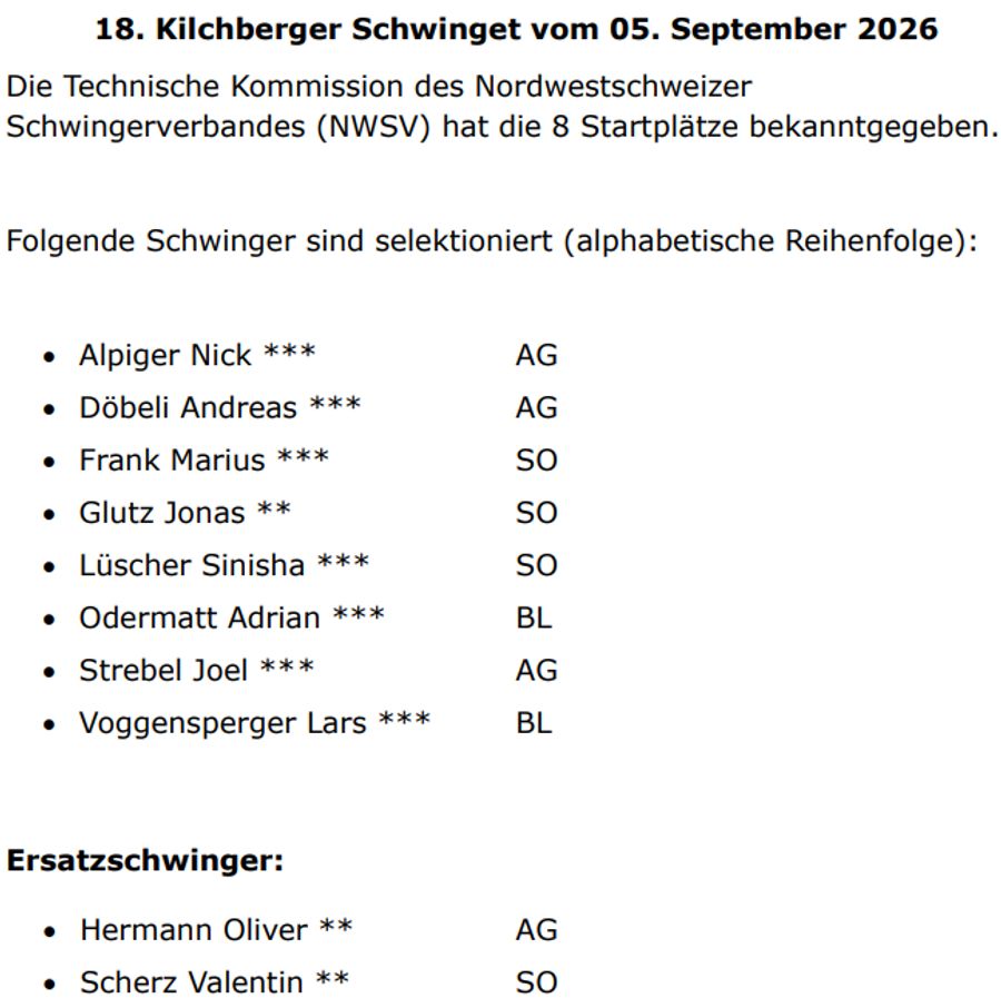 Kilchberger Schwinget