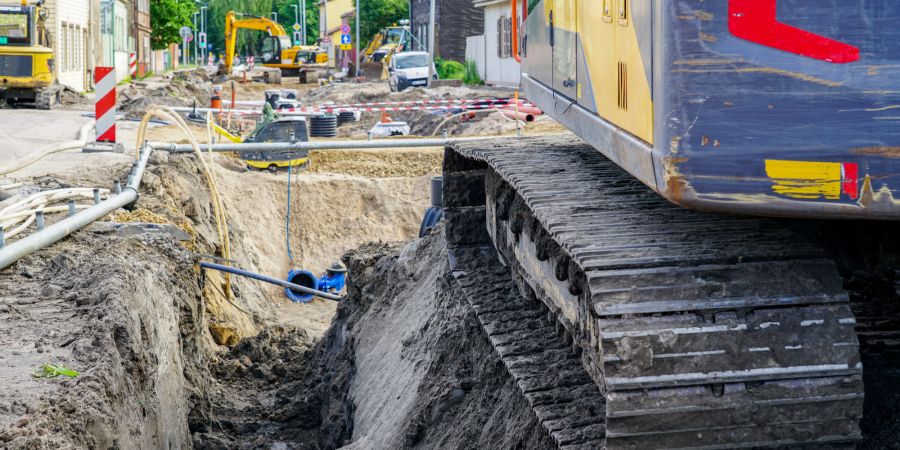 Kanalisation Bauarbeiten Strassenarbeiten Sanierung