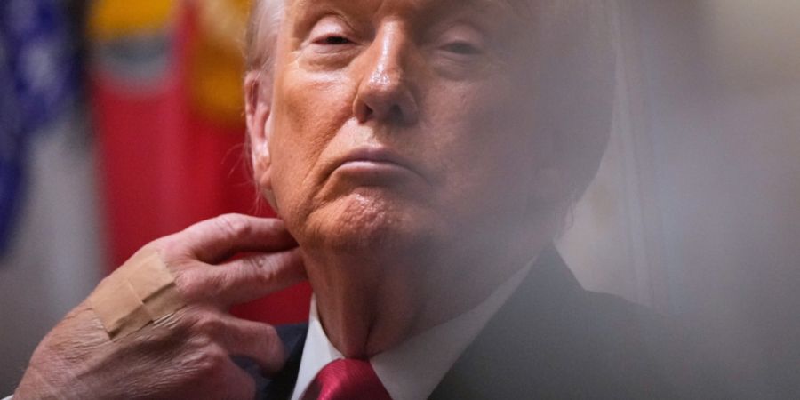 ARCHIV - US-Präsident Donald Trump nimmt an einer Kabinettssitzung im Weißen Haus teil. Foto: Julia Demaree Nikhinson/AP/dpa
