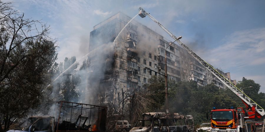 Ukraine Saporischschja Bombe