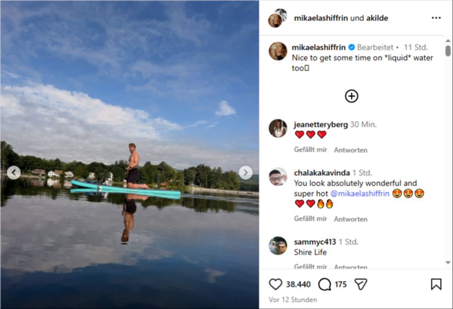 Umgeben von Wasser haben sie Zeit für sich.