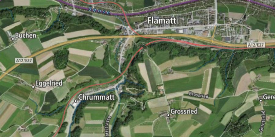 Der Chrummatt-Tunnel in Flamatt soll mithelfen, in der Region Staus zu verhindern.