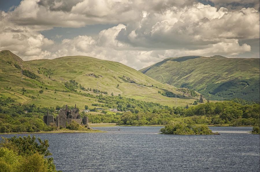 Schottland, See, Berge, Natur