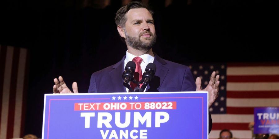 J. D. Vance tritt an Trumps Seite im Rennen ums Weisse Haus an.