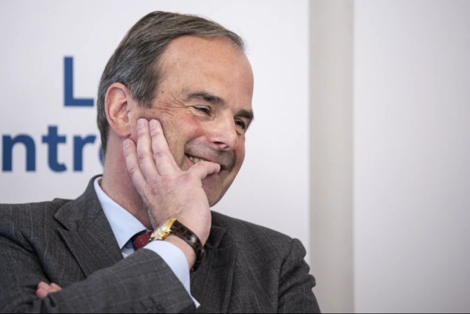 Parteipräsident Gerhard Pfister spricht am Dreikönigsgespräch der Mitte-Partei, am 6. Januar 2025 in Bern. Parteipräsident Gerhard Pfister spricht am Dreikönigsgespräch der Mitte-Partei, am 6. Januar 2025 in Bern.