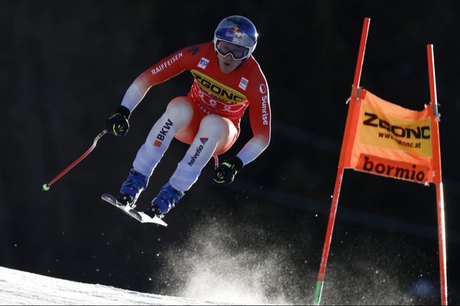 Letztes Jahr gewann Ski-Star Marco Odermatt (hier Ende Dezember in Bormio) in Wengen seine erste Weltcup-Abfahrt.