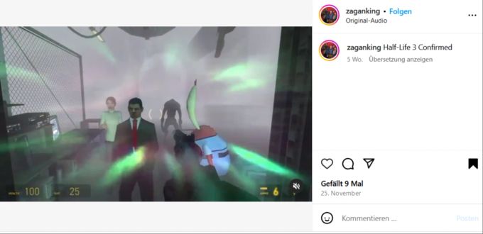 «Half Life 3» soll angeblich in einer spielbaren Version vorliegen. half life 3