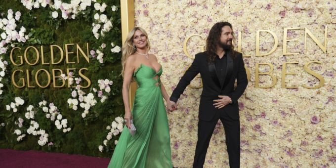 Heidi Klum und Bill Kaulitz bei den Golden Globes. golden globes