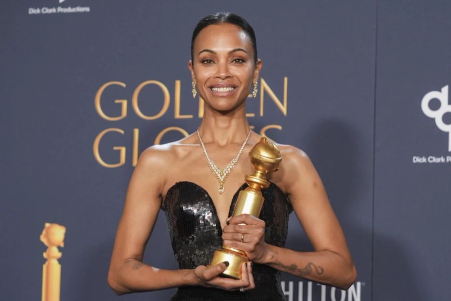 Teil des Casts von «Emilia Pérez» ist auch Zoe Soldaña, die einen Golden Globe als beste Nebendarstellerin erhält.