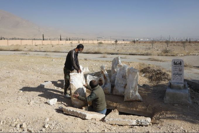 Massengrab Syrien Angehörige