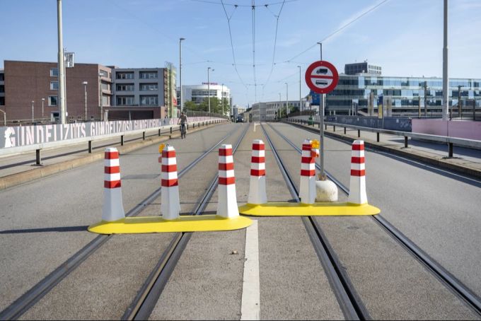 Solche Anti-Terror-Strassensperrungen werden den Eurovision Song Contest schützen. (Archivbild) Eurovision Song Contest