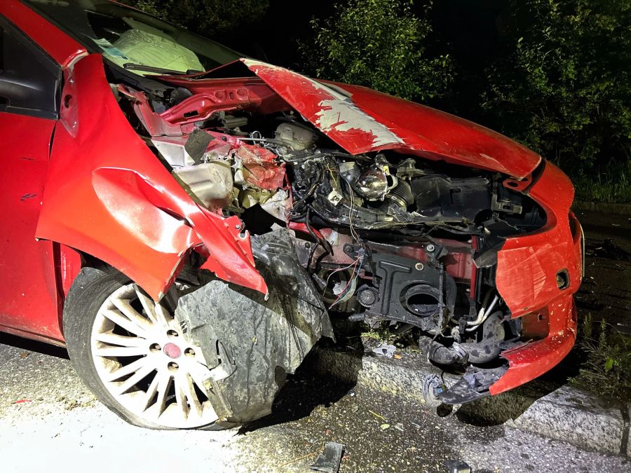 Der Autofahrer war stark alkoholisiert.