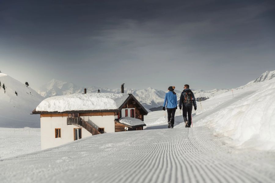 Bettmeralp Winter Winterwanderung