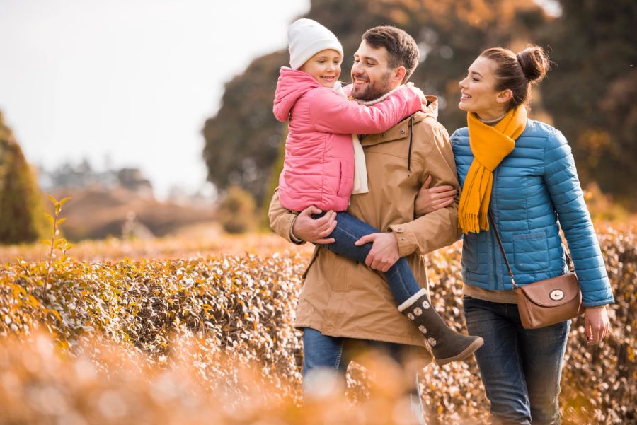 Familie Spaziergang