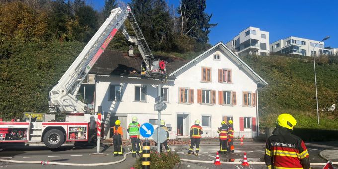 In Heerbrugg stand ein Haus in Flammen. brandstiftung