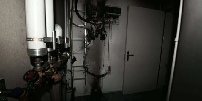 Hoher Sachschaden nach Elektrobrand in Trogen. Hoher Sachschaden
