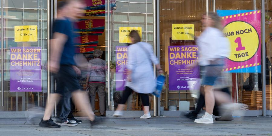 Im Zuge des Insolvenzverfahrens musste auch die Filiale in Chemnitz schliessen. (Archivbild)
